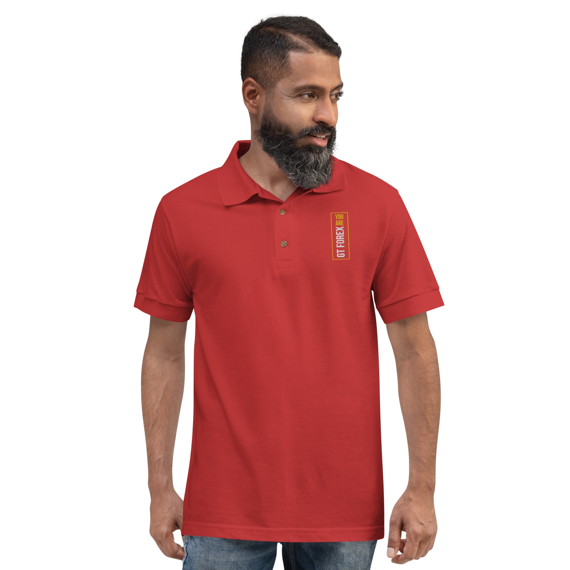 YOU ARE GT Embroidered Polo Shirt